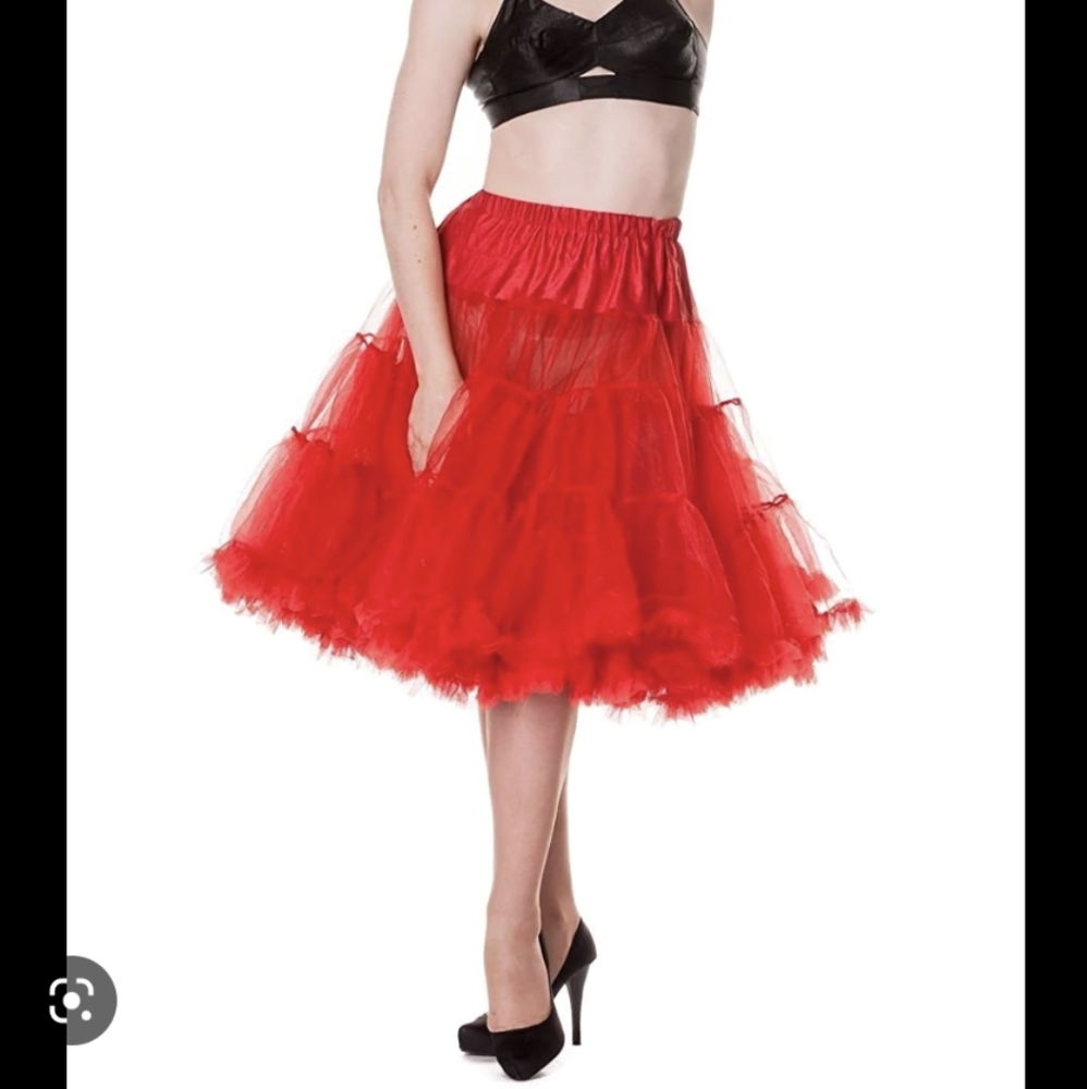 Hell Bunny Red Petticoat NWT